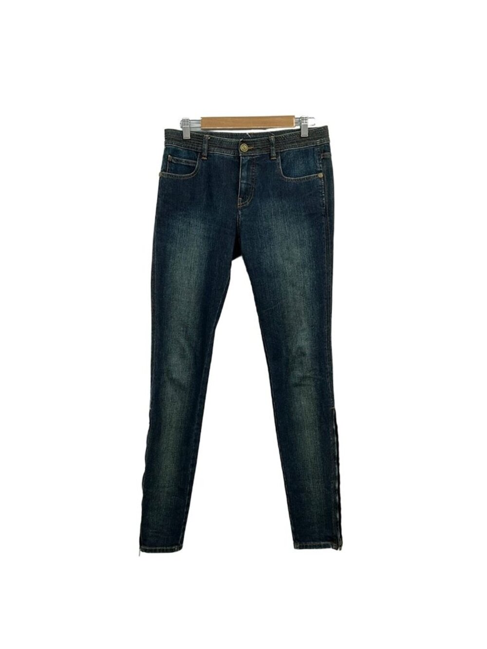 Chanel Pants Blue Denim 38 Jeans